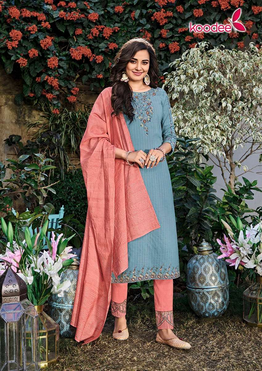 Koodee Rasam catalog Designer Festive Wear Ready made Top Bottom  with Dupatta 