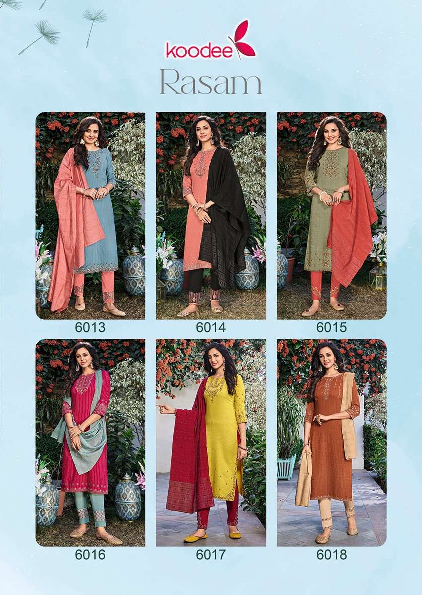 Koodee Rasam catalog Designer Festive Wear Ready made Top Bottom  with Dupatta 