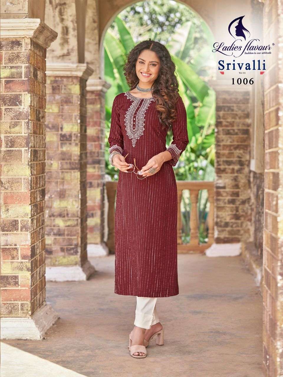 Ladies Flavour Srivalli   catalog  Rayon Kurti catalog