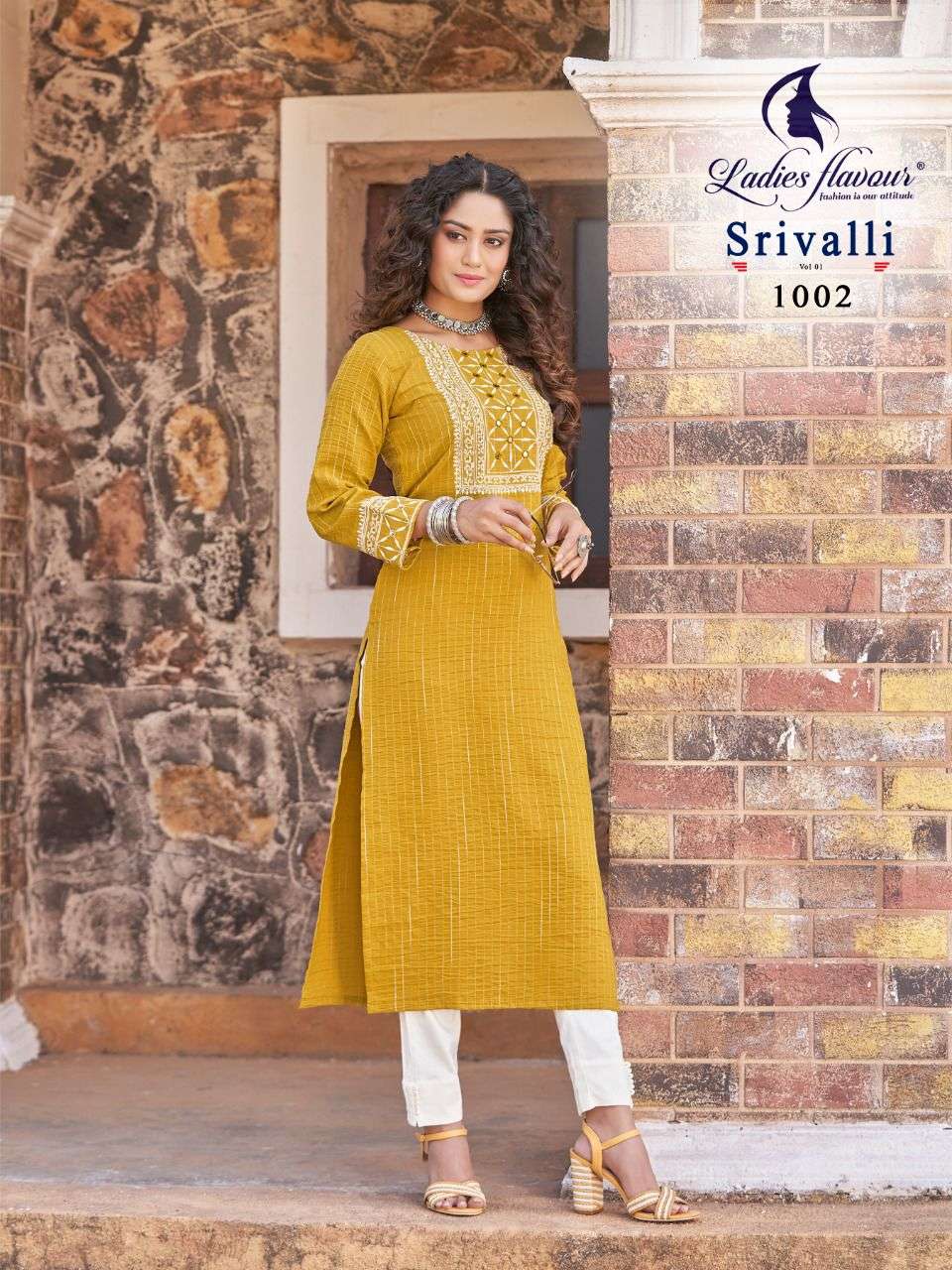 Ladies Flavour Srivalli   catalog  Rayon Kurti catalog