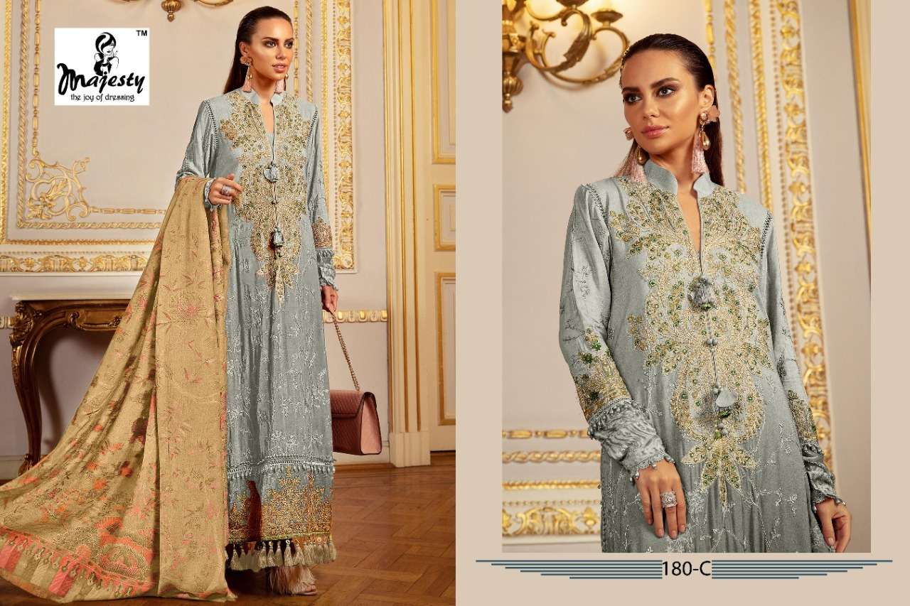 Majesty Maria Hit 13 Catalog Cotton Embroidery Pakistani Salwar Kameez 
