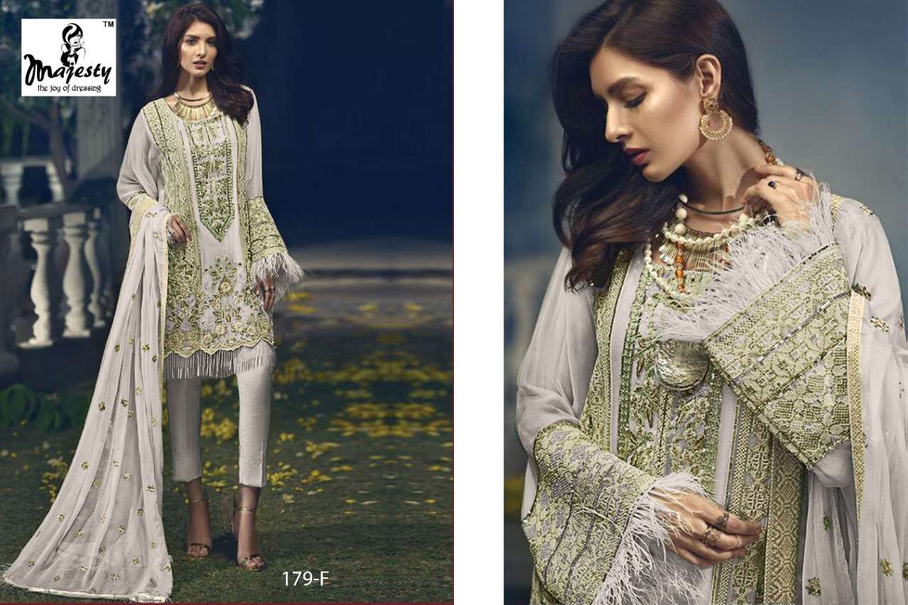 Majesty Rose Edition Catalog Georgette Wear Pakistani Salwar Suits 