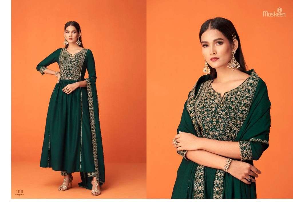 Maskeen Aatika Catalog Exclusive Readymade Top Bottom With Dupatta 