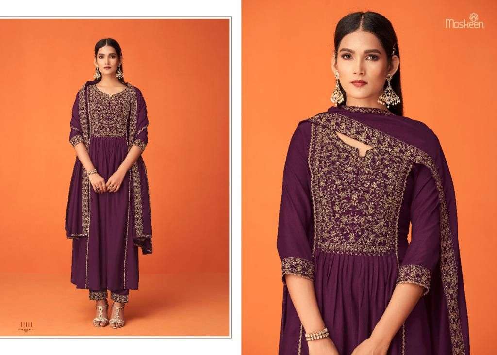 Maskeen Aatika Catalog Exclusive Readymade Top Bottom With Dupatta 
