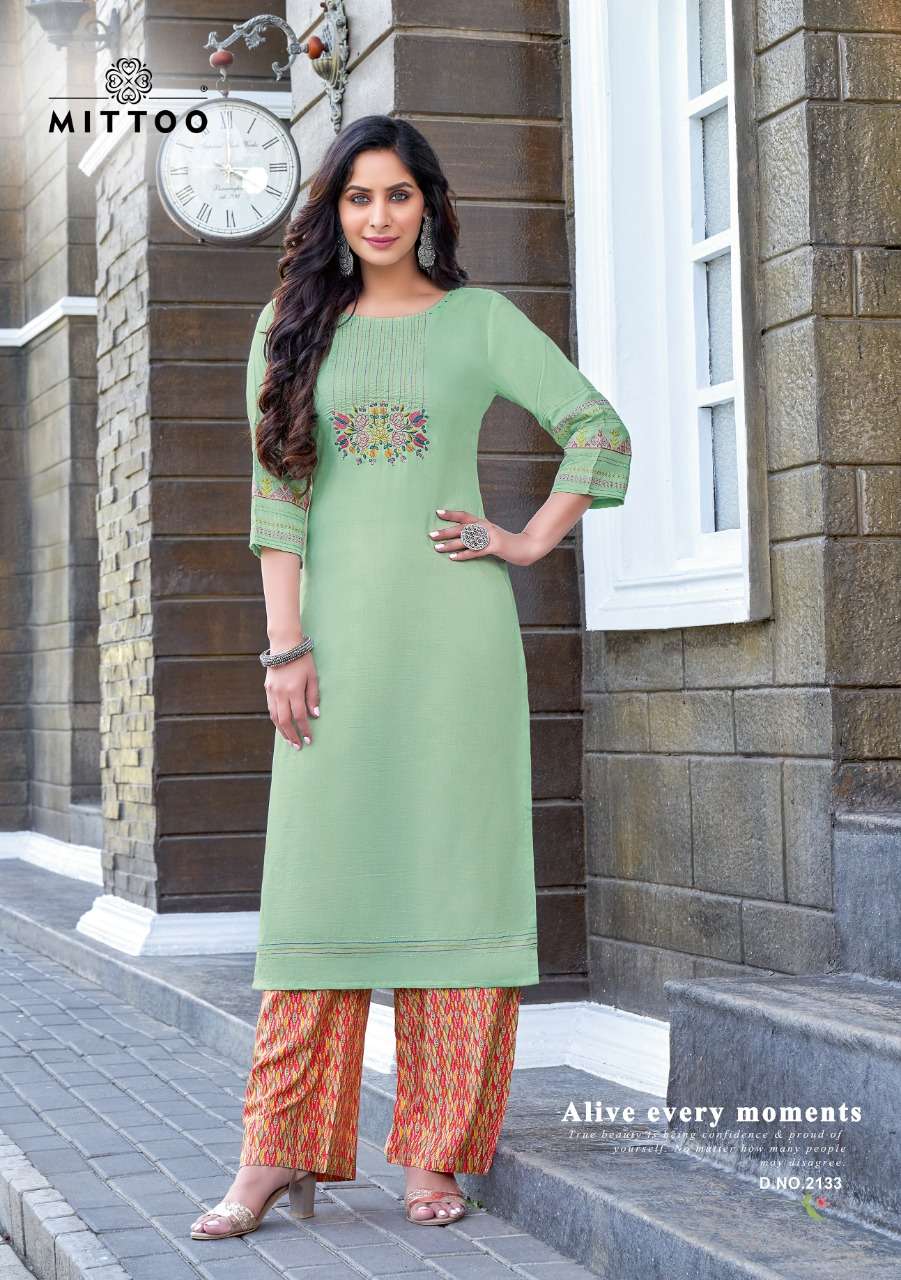 Mittoo Panghat Vol 21 catalog  Designer Kurti With Plazzo   Buy Mittoo Kurtis in Wholesale