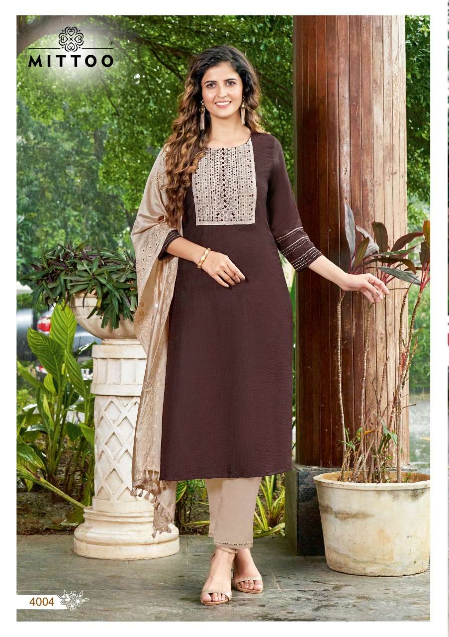 Mittoo Shringar Vol 1  catalog Nylone Viscose Ready-made  Kurtis bottom with  Dupatta 