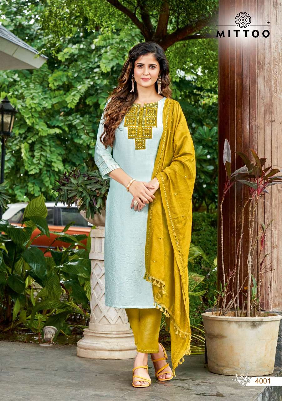 Mittoo Shringar Vol 1  catalog Nylone Viscose Ready-made  Kurtis bottom with  Dupatta 