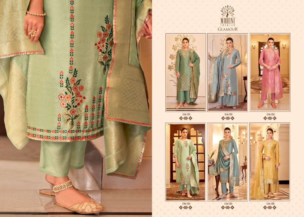 Mohini Fashion Glamour Vol 112 Catalog Ethnic Wear Unstitched Dress Materials 