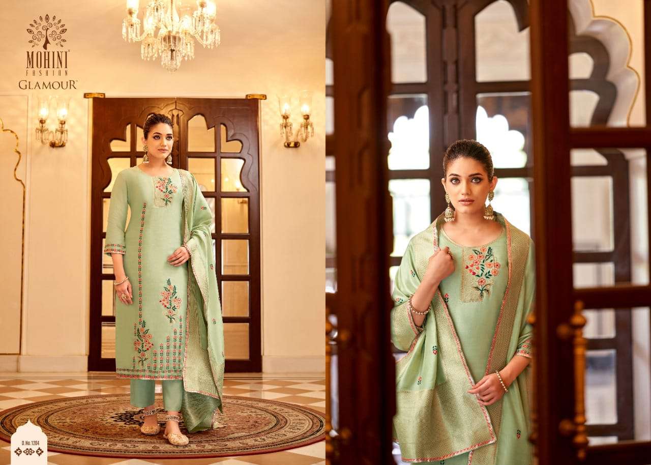 Mohini Fashion Glamour Vol 112 Catalog Ethnic Wear Unstitched Dress Materials 