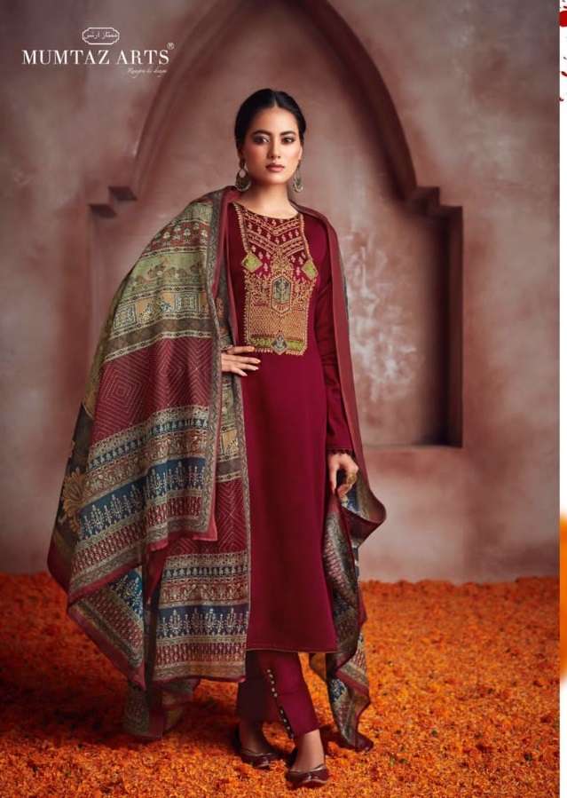 Mumtaz Art Naadirah Vol 2 Catalog Pure Jam Satin Heavy Designer Dress Materials