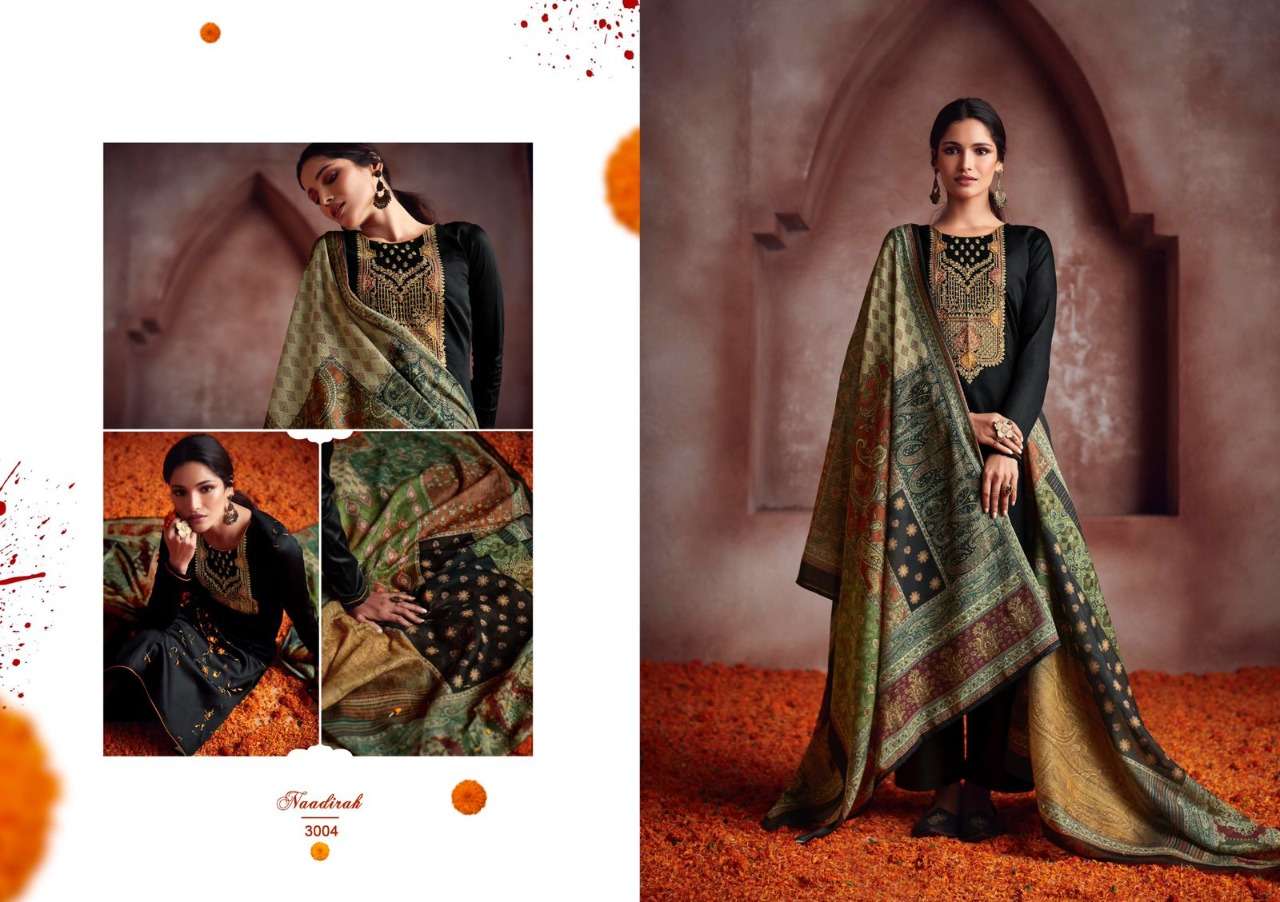 Mumtaz Art Naadirah Vol 2 Catalog Pure Jam Satin Heavy Designer Dress Materials