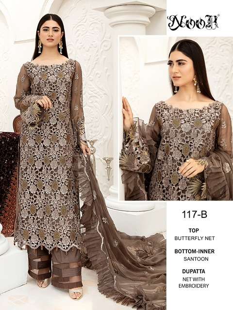 Noor Hit 117 Catalog Embroidery Wear Pakistani Salwar Kameez