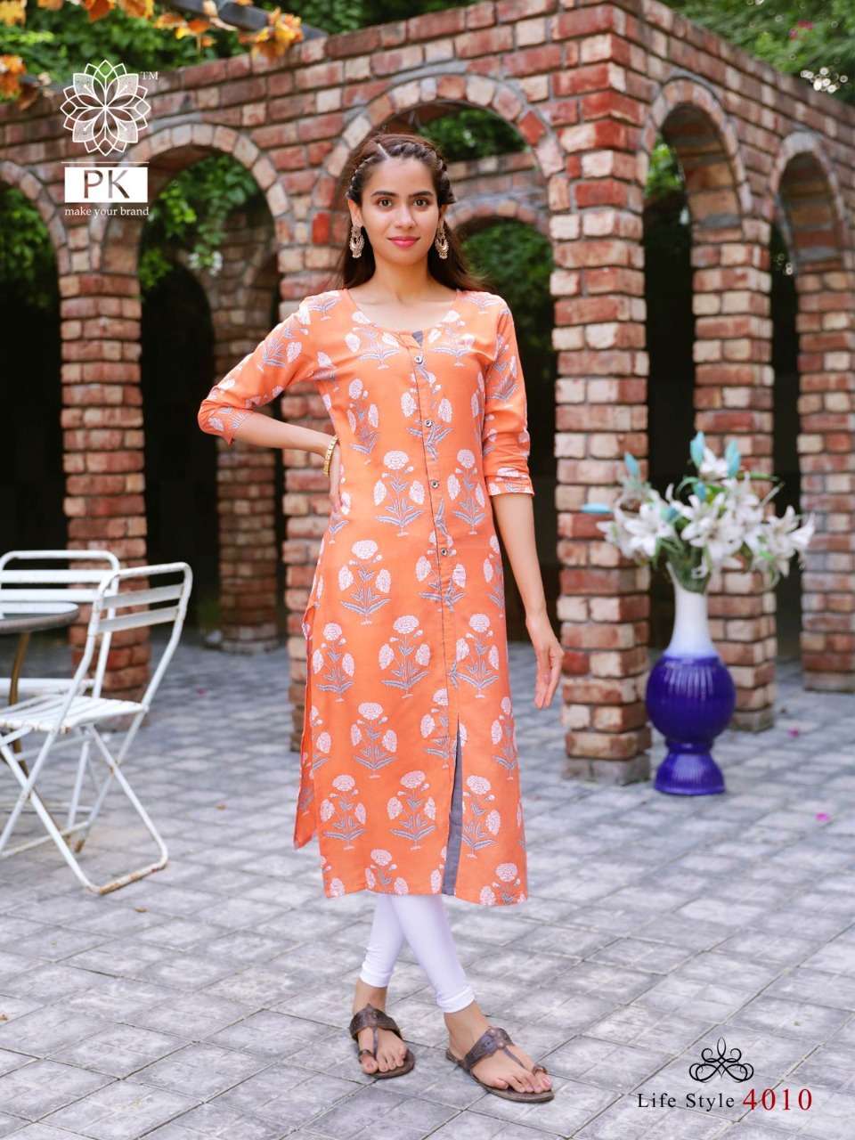 PK Lifestyle vol 4 catalog Fancy Rayon Printed Casual wear Kurtis
