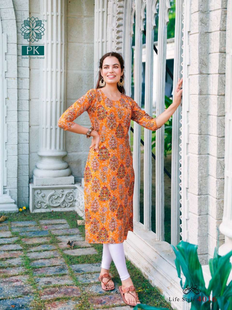PK Lifestyle vol 4 catalog Fancy Rayon Printed Casual wear Kurtis
