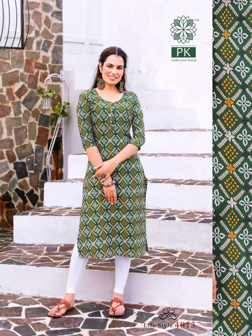 PK Lifestyle vol 4 catalog Fancy Rayon Printed Casual wear Kurtis