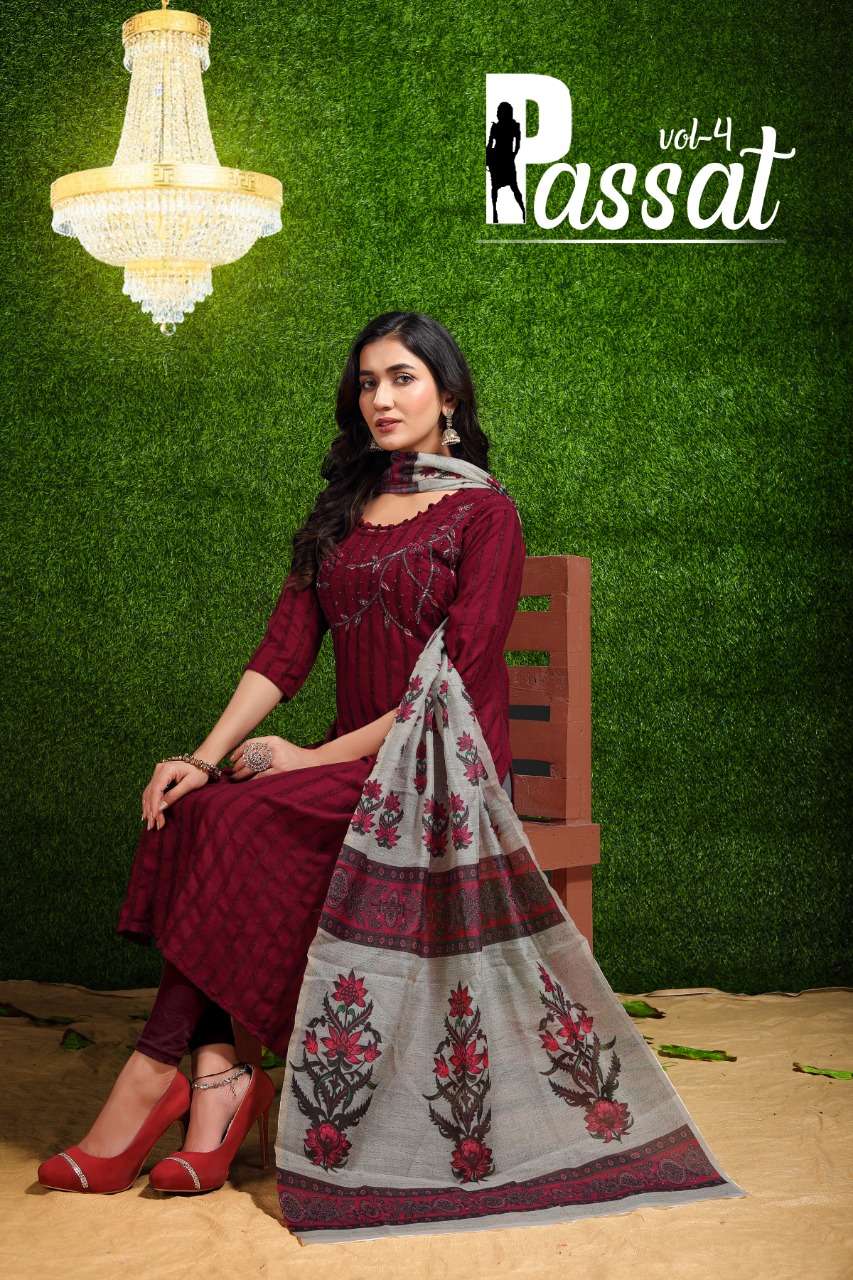 Premnath Passat Vol 4 Catalog Rayon Kurti with Bottom