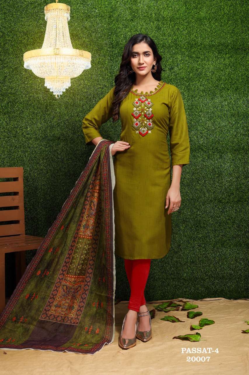 Premnath Passat Vol 4 Catalog Rayon Kurti with Bottom