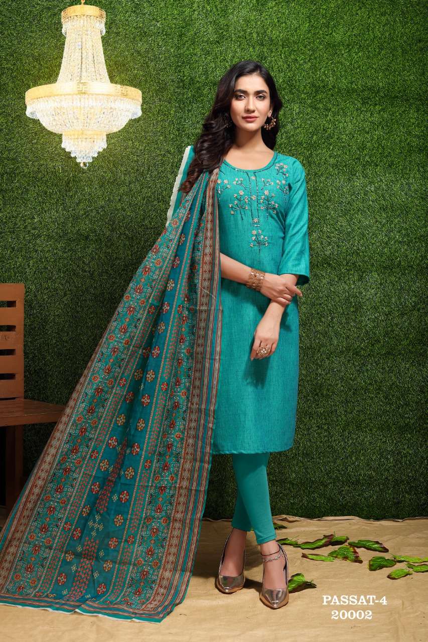 Premnath Passat Vol 4 Catalog Rayon Kurti with Bottom