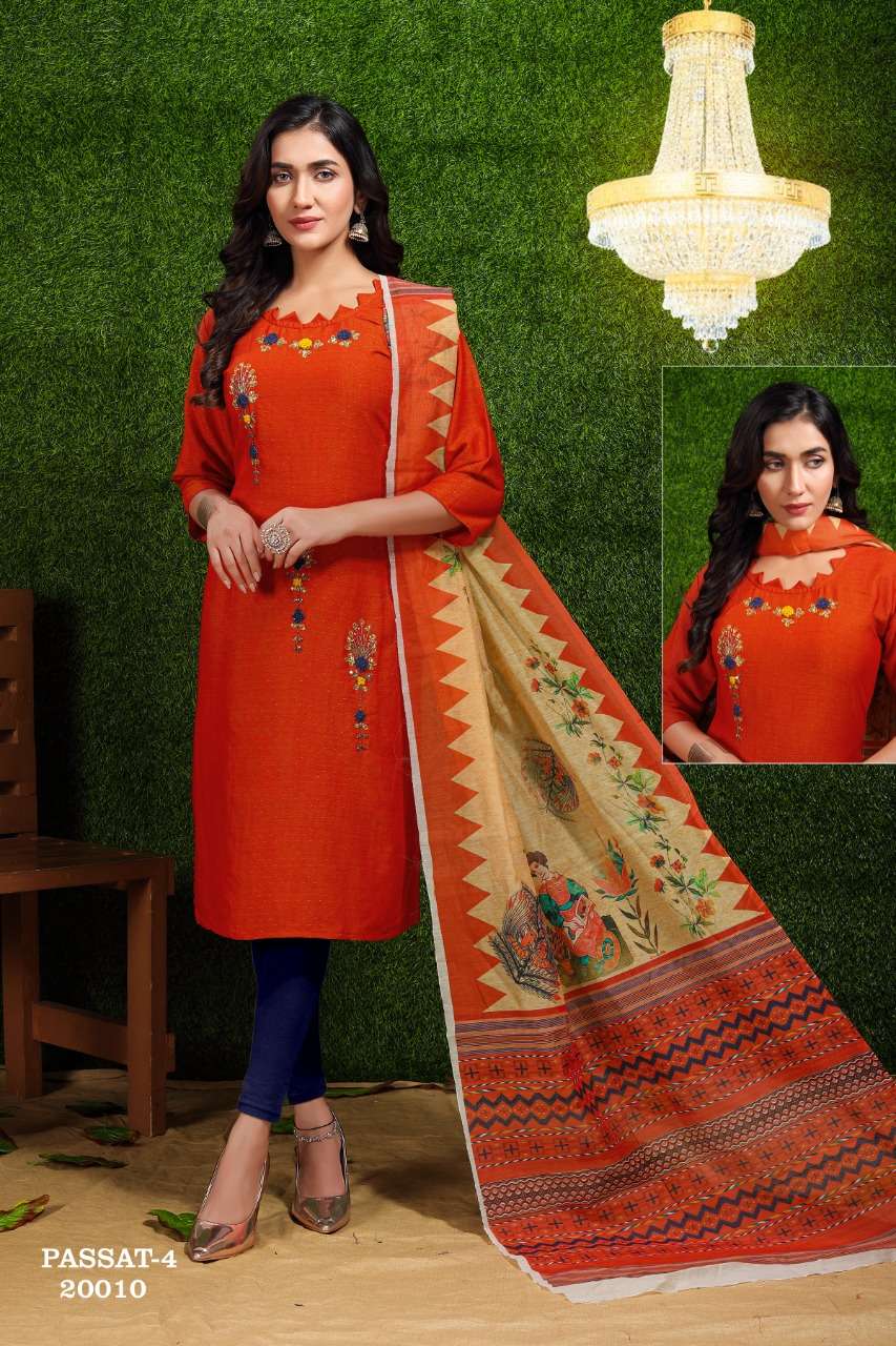 Premnath Passat Vol 4 Catalog Rayon Kurti with Bottom