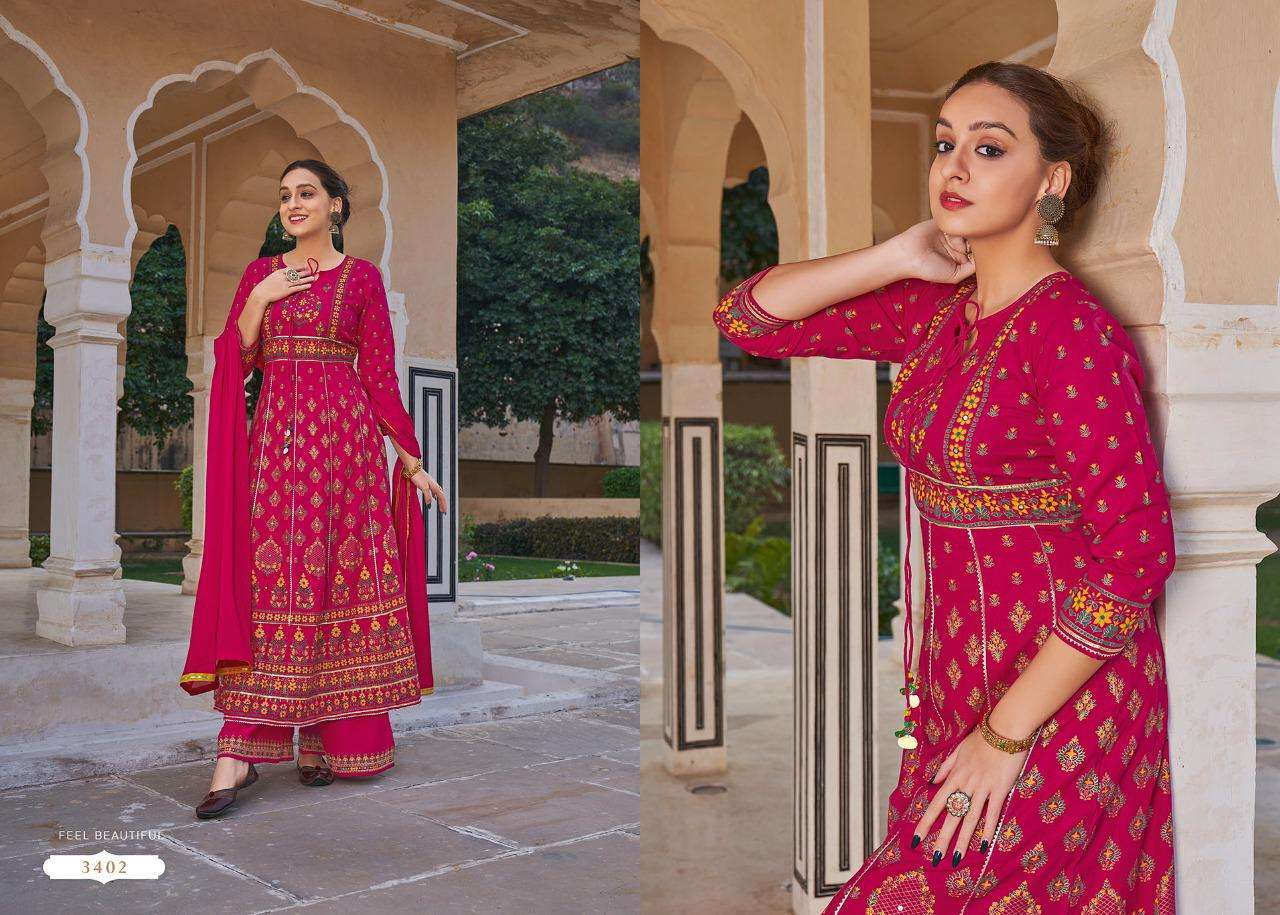 Rangoon Inspire Catalog Readymade Dress Materials