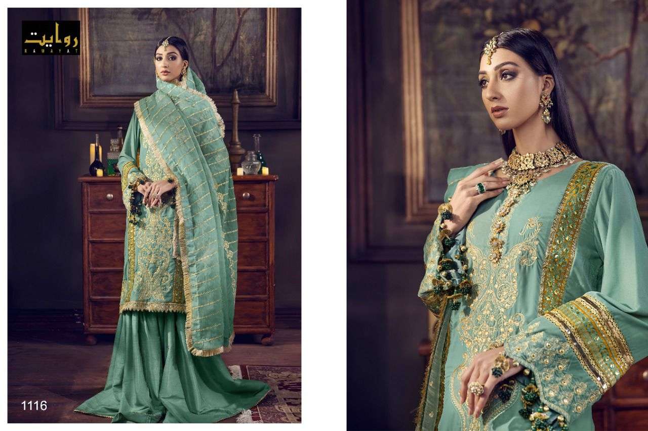 Rawayat Anaya Vol 3 catalog Designer Georgette Embroidery Salwar suits 