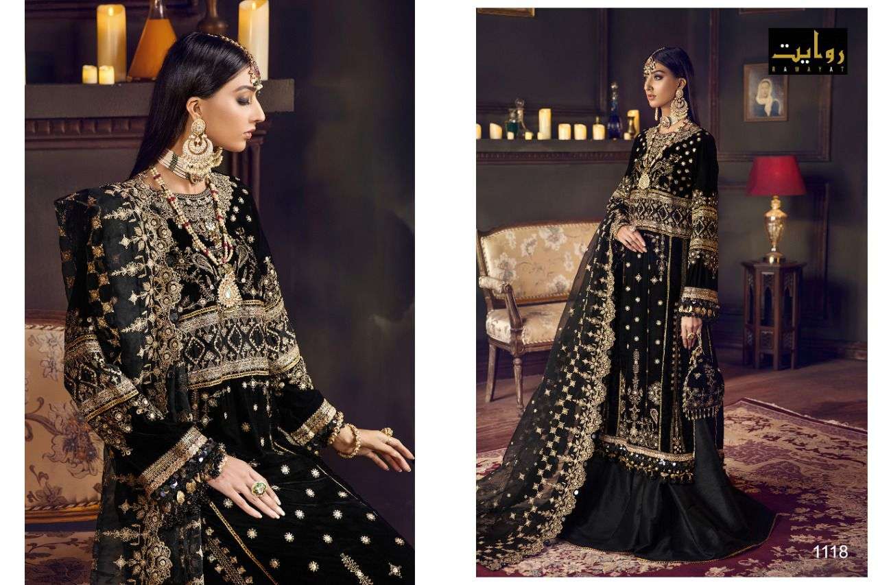 Rawayat Anaya Vol 3 catalog Designer Georgette Embroidery Salwar suits 