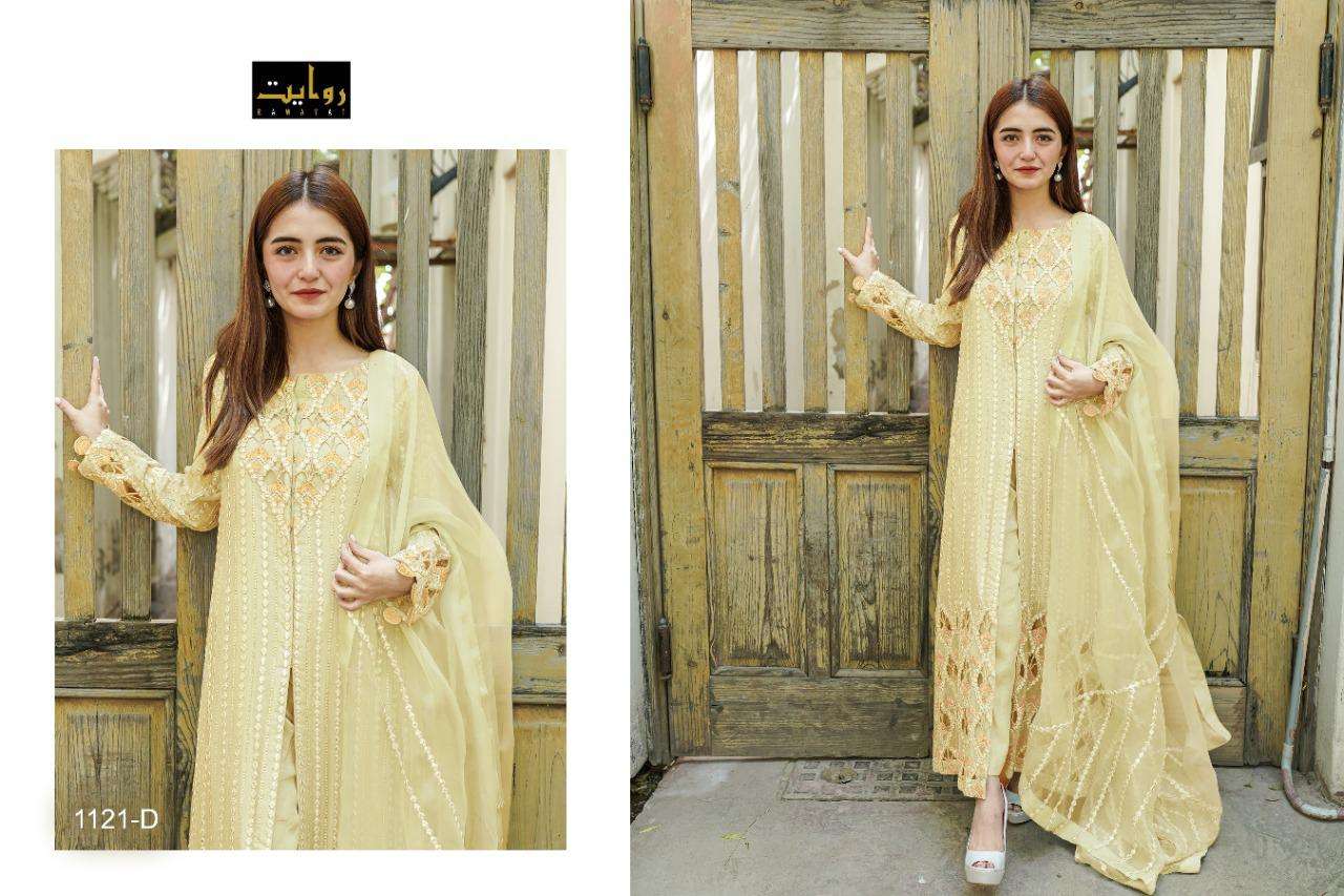 Rawayat Cross Stitch Catalog Georgette Embroidery Pakistani Salwar Kameez