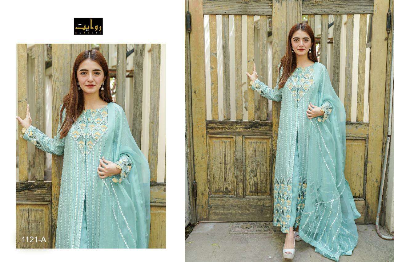 Rawayat Cross Stitch Catalog Georgette Embroidery Pakistani Salwar Kameez