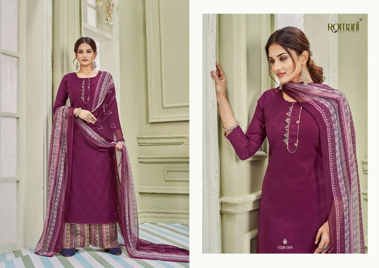 Romani Didaar Catalog Casual Wear Cotton Unstitched Dress Materials