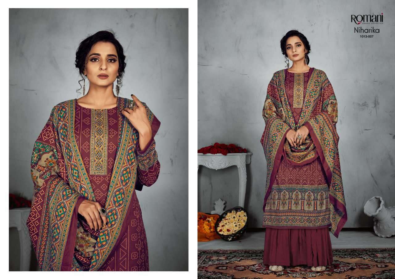Romani Niharika Catalog Soft Cotton Dress Materials Online