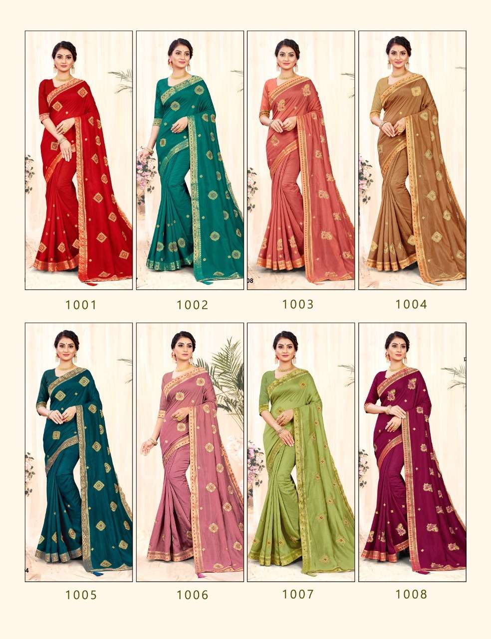 Ronisha Anarkali Catalog Vichitra Silk Fancy Wear Sarees