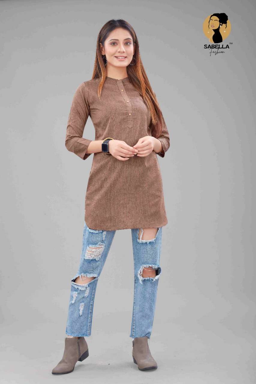 Sabella Fashion Srivalli Catalog Fancy Wear Short Kurtis 