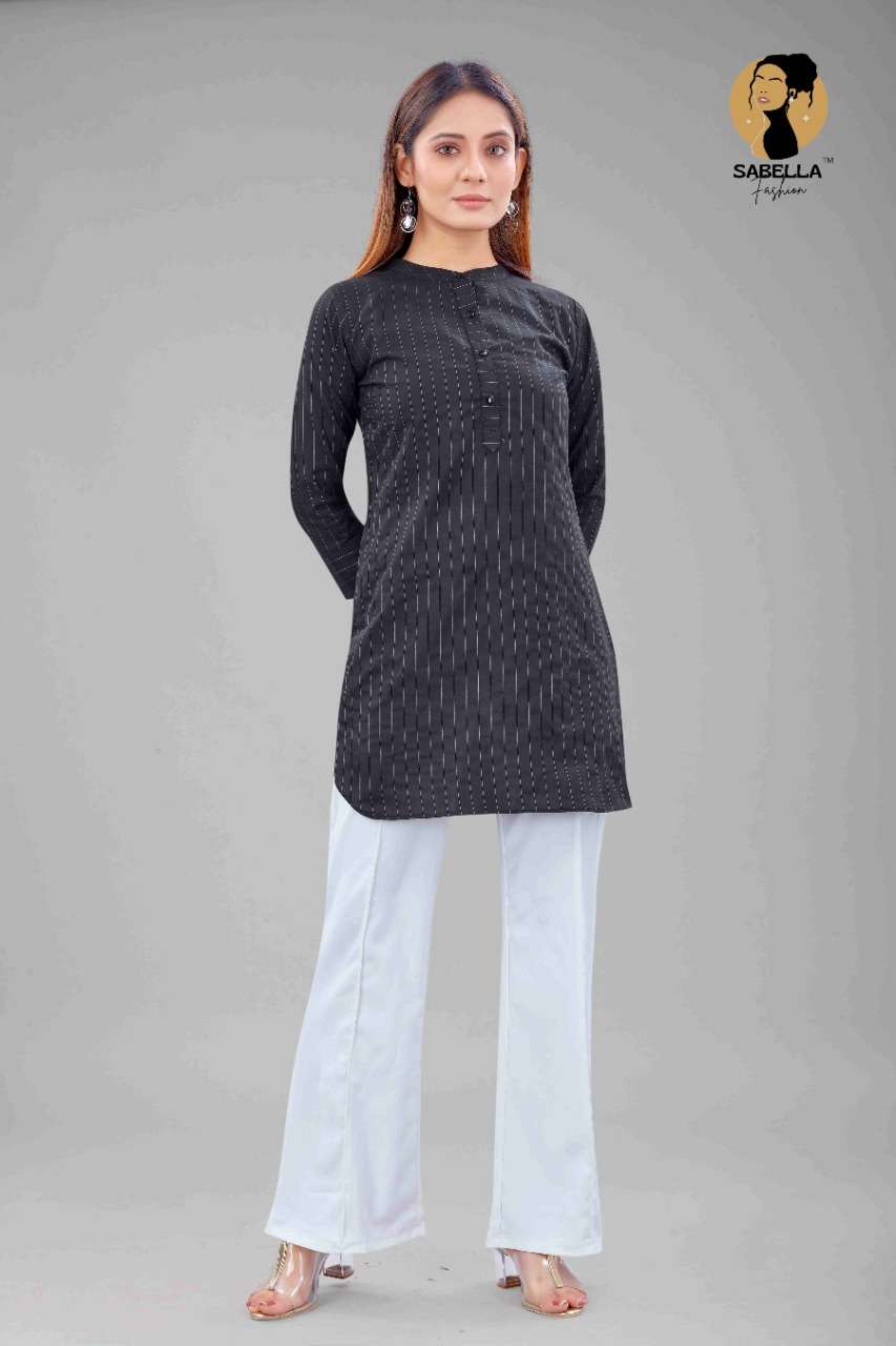 Sabella Fashion Srivalli Catalog Fancy Wear Short Kurtis 