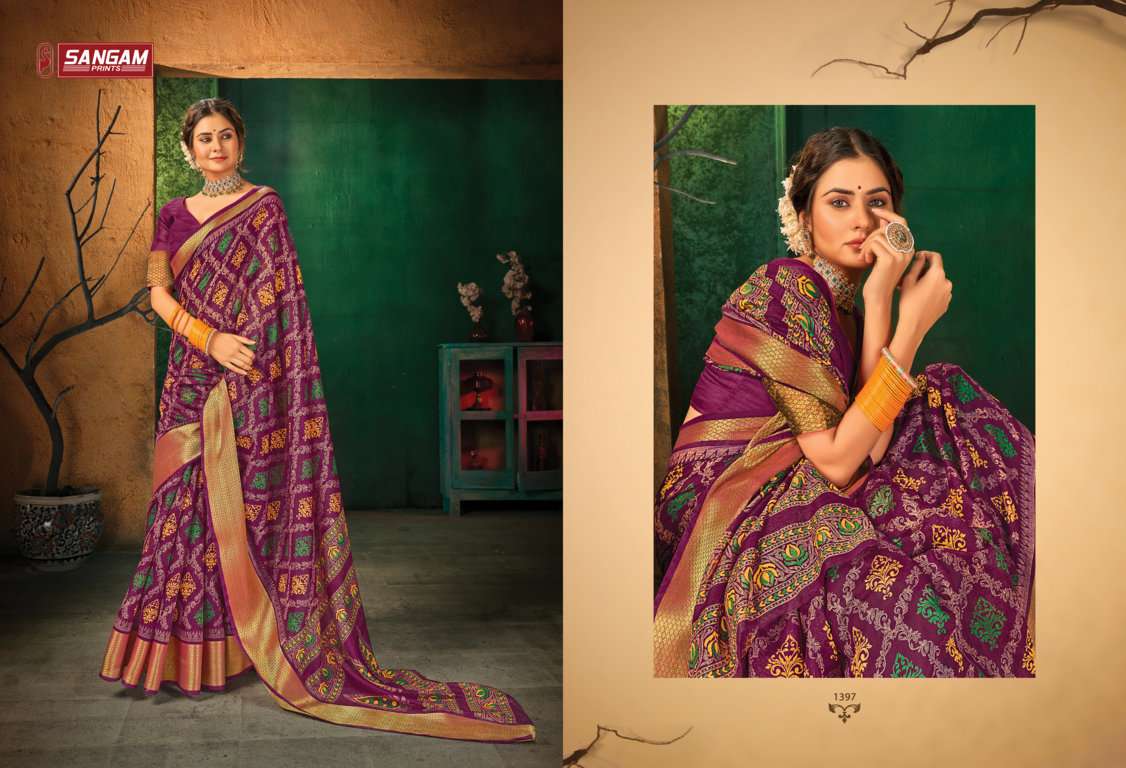 Sangam Sangini Catalog Designer Wear Cotton Sarees 