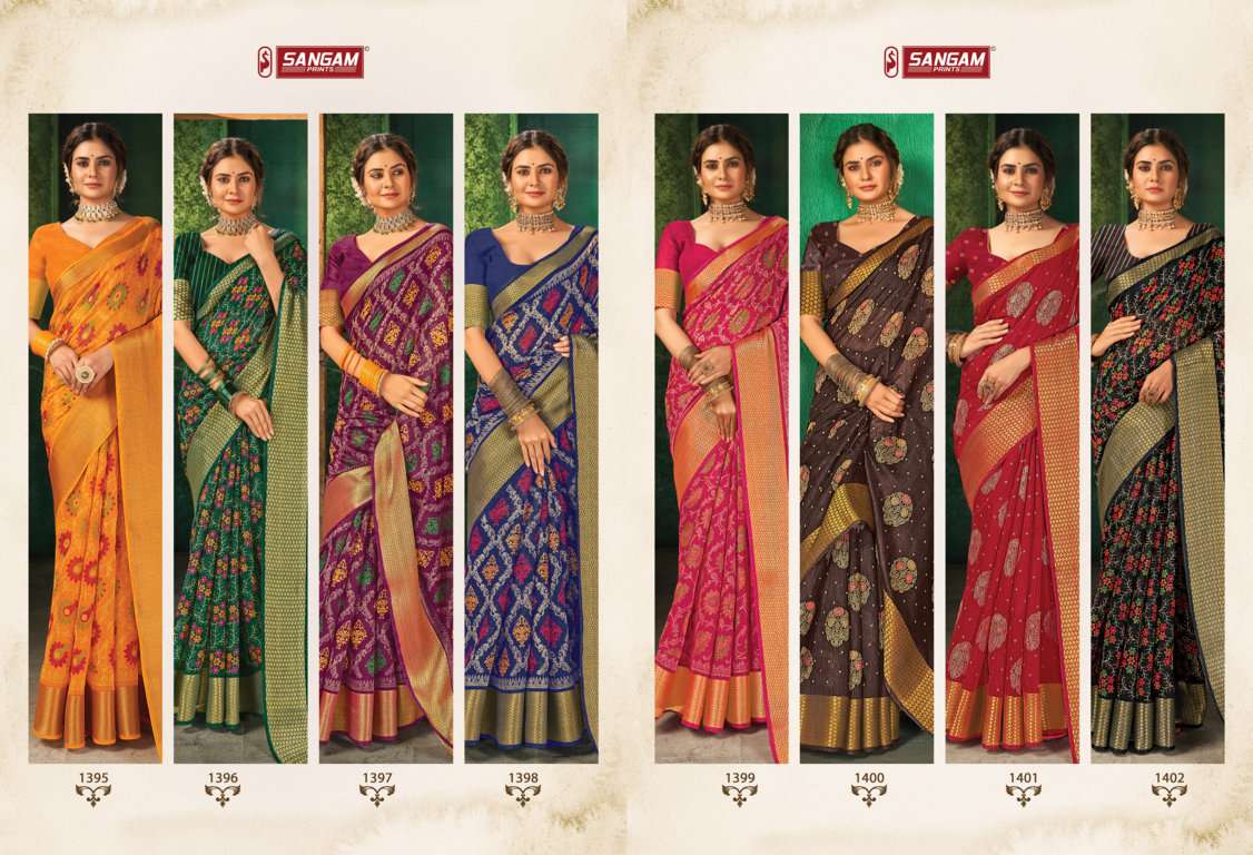 Sangam Sangini Catalog Designer Wear Cotton Sarees 