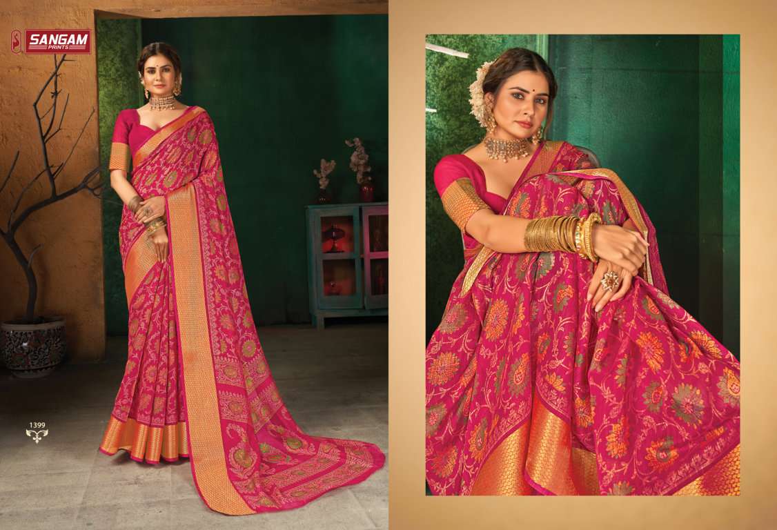 Sangam Sangini Catalog Designer Wear Cotton Sarees 