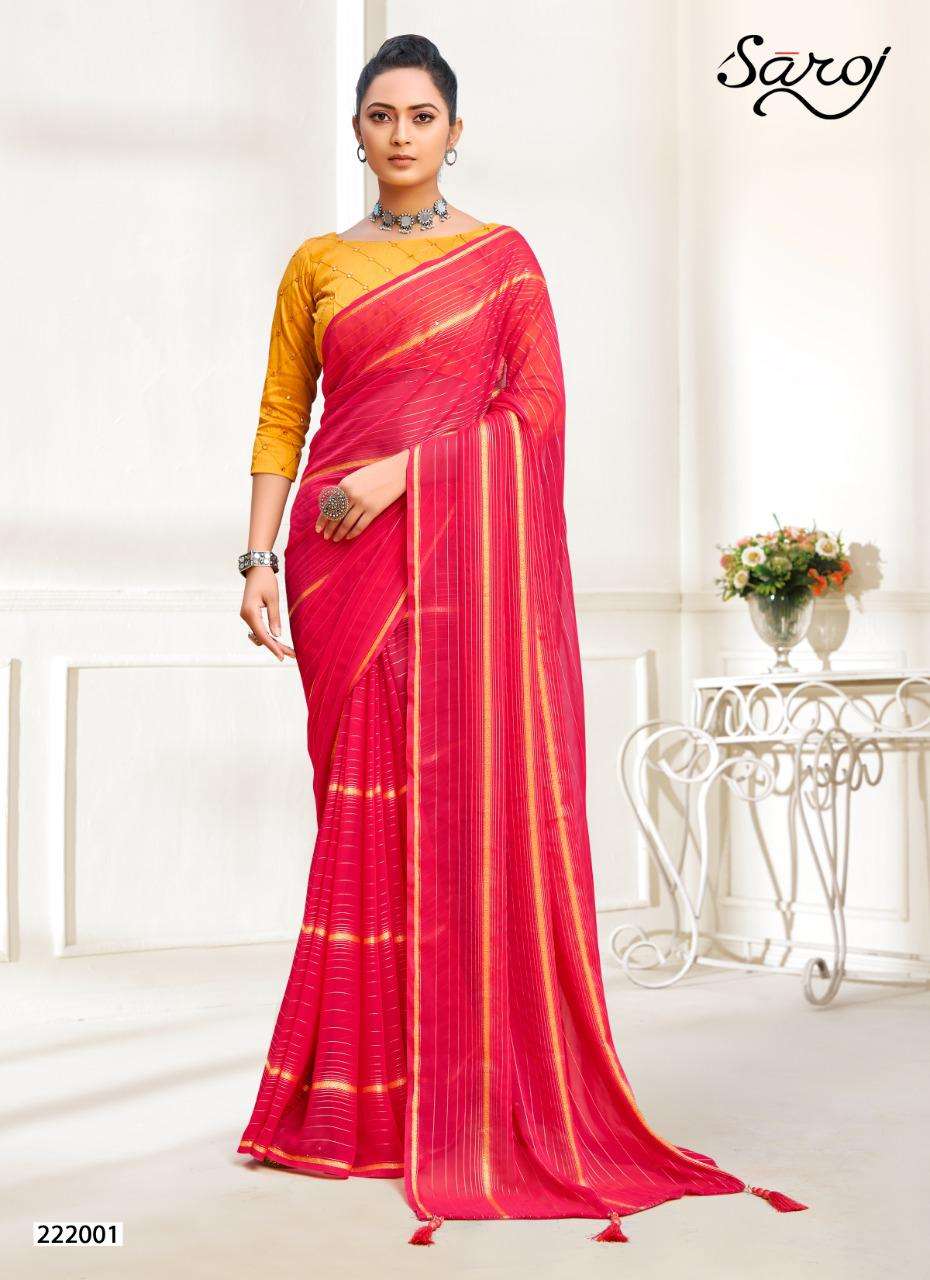 Saroj Mannya Catalog Party Wear Georgette Sarees 