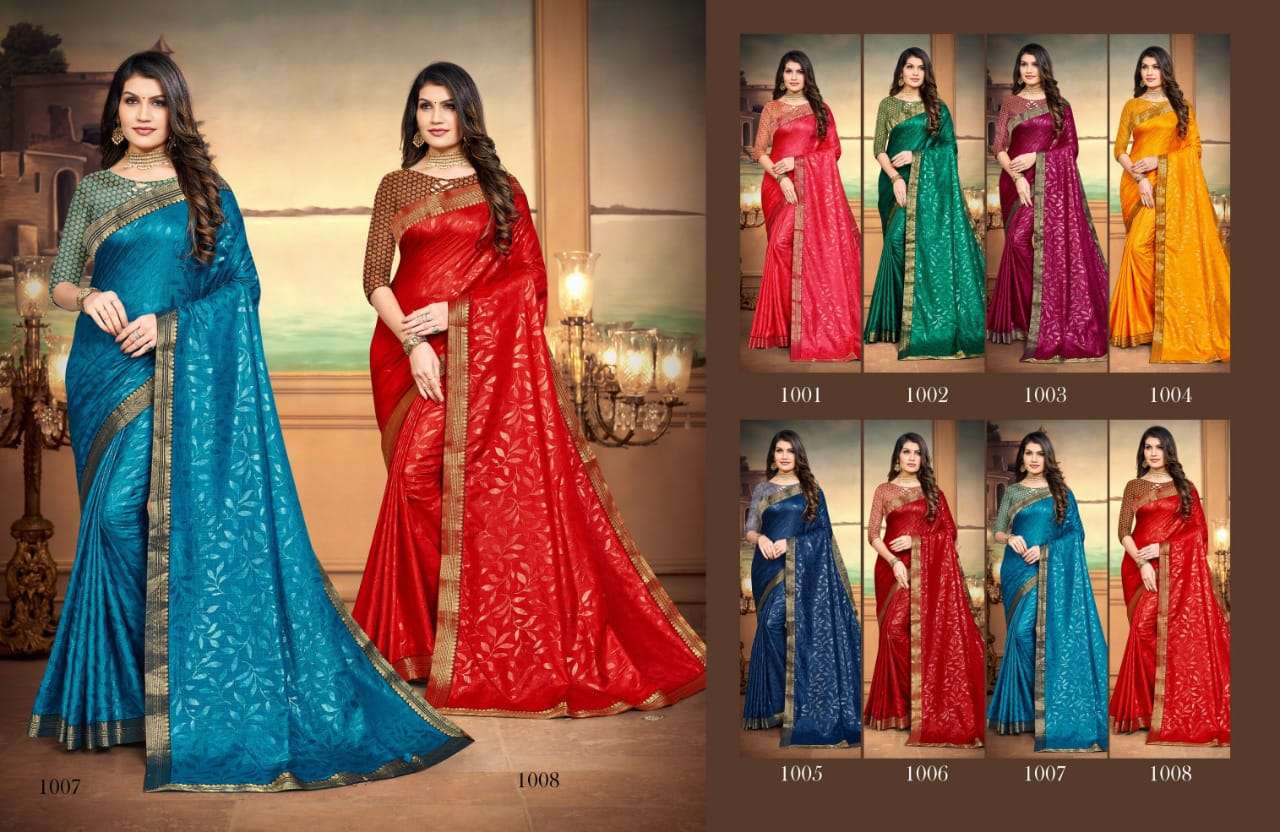 Saroj Silver Queen Catalog Fancy Wear Silk Sarees