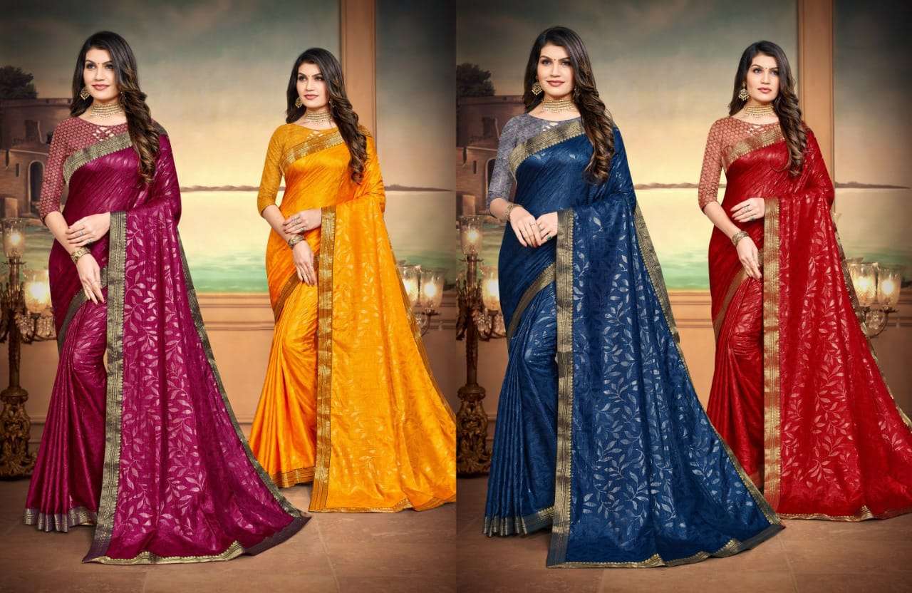 Saroj Silver Queen Catalog Fancy Wear Silk Sarees
