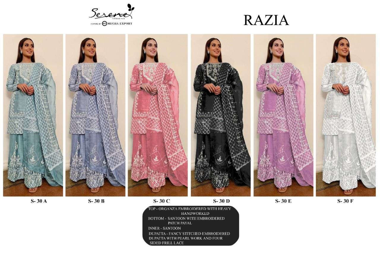 Serene Razia Catalog Embroidery Pakistani Salwar Kameez