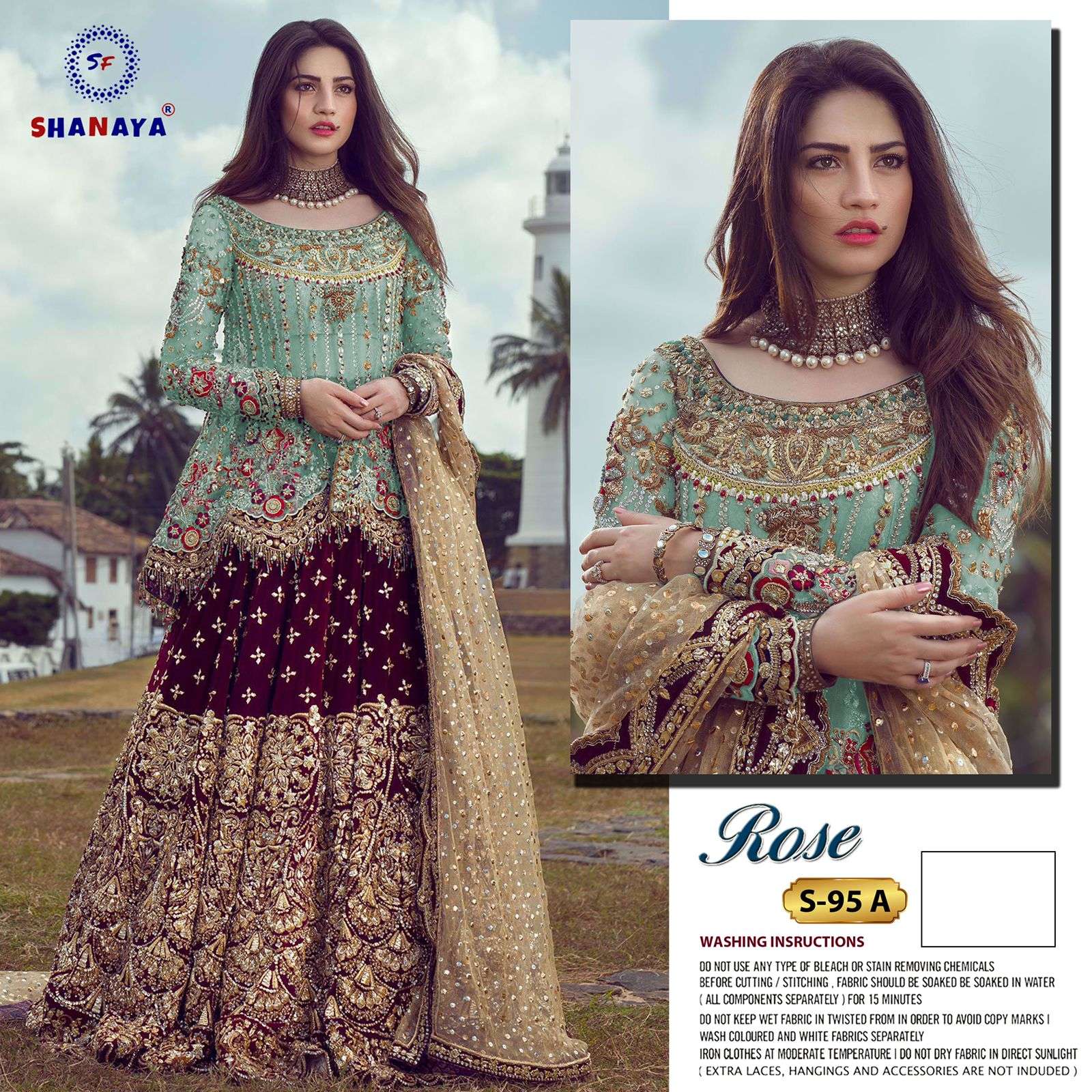Shanaya Rose S 95  catalog Embroidery  Pakistani Salwar suits 