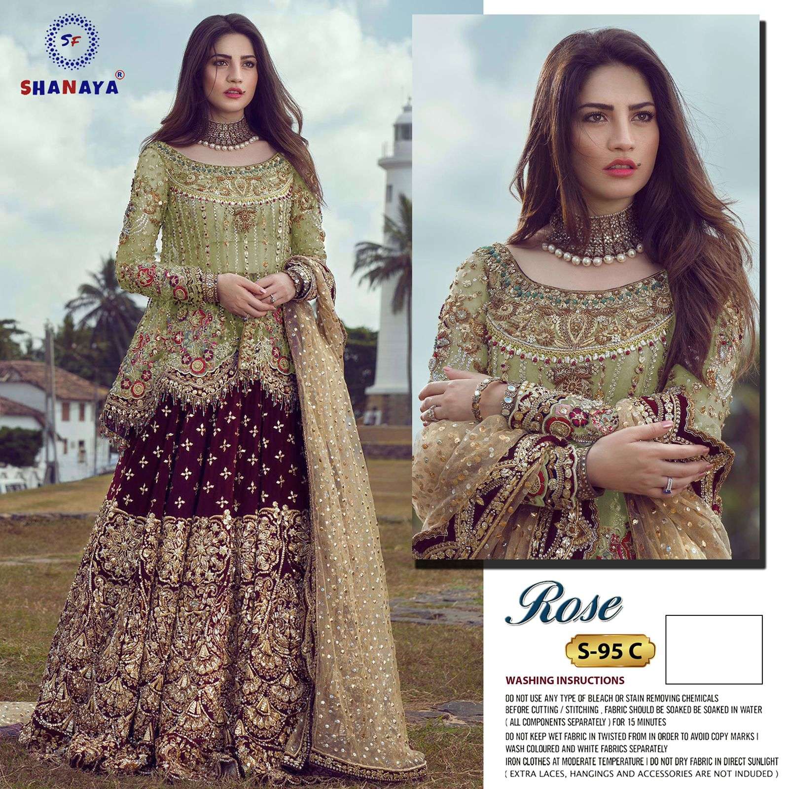 Shanaya Rose S 95  catalog Embroidery  Pakistani Salwar suits 