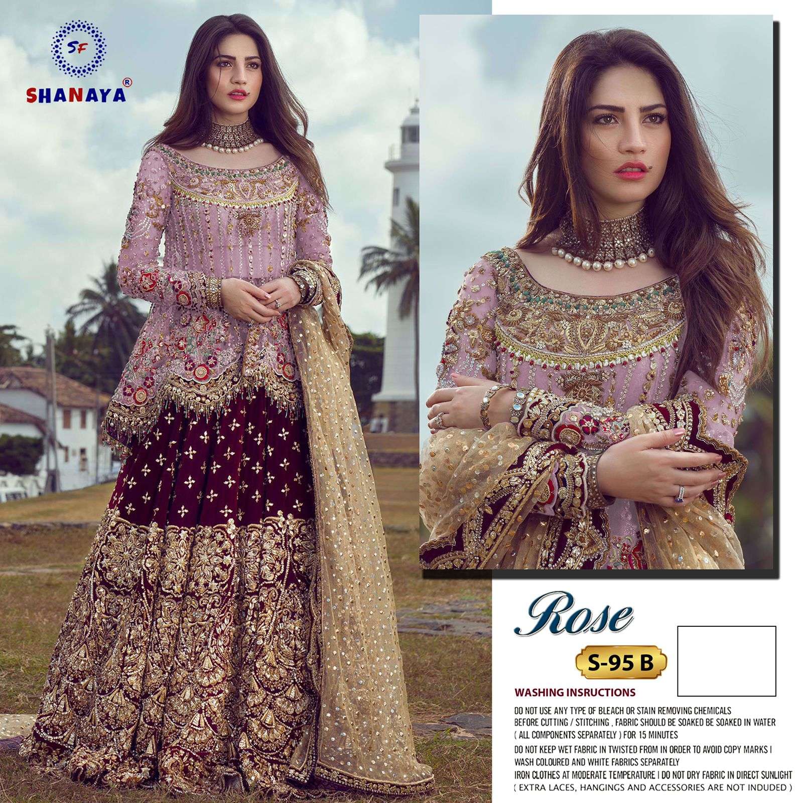 Shanaya Rose S 95  catalog Embroidery  Pakistani Salwar suits 