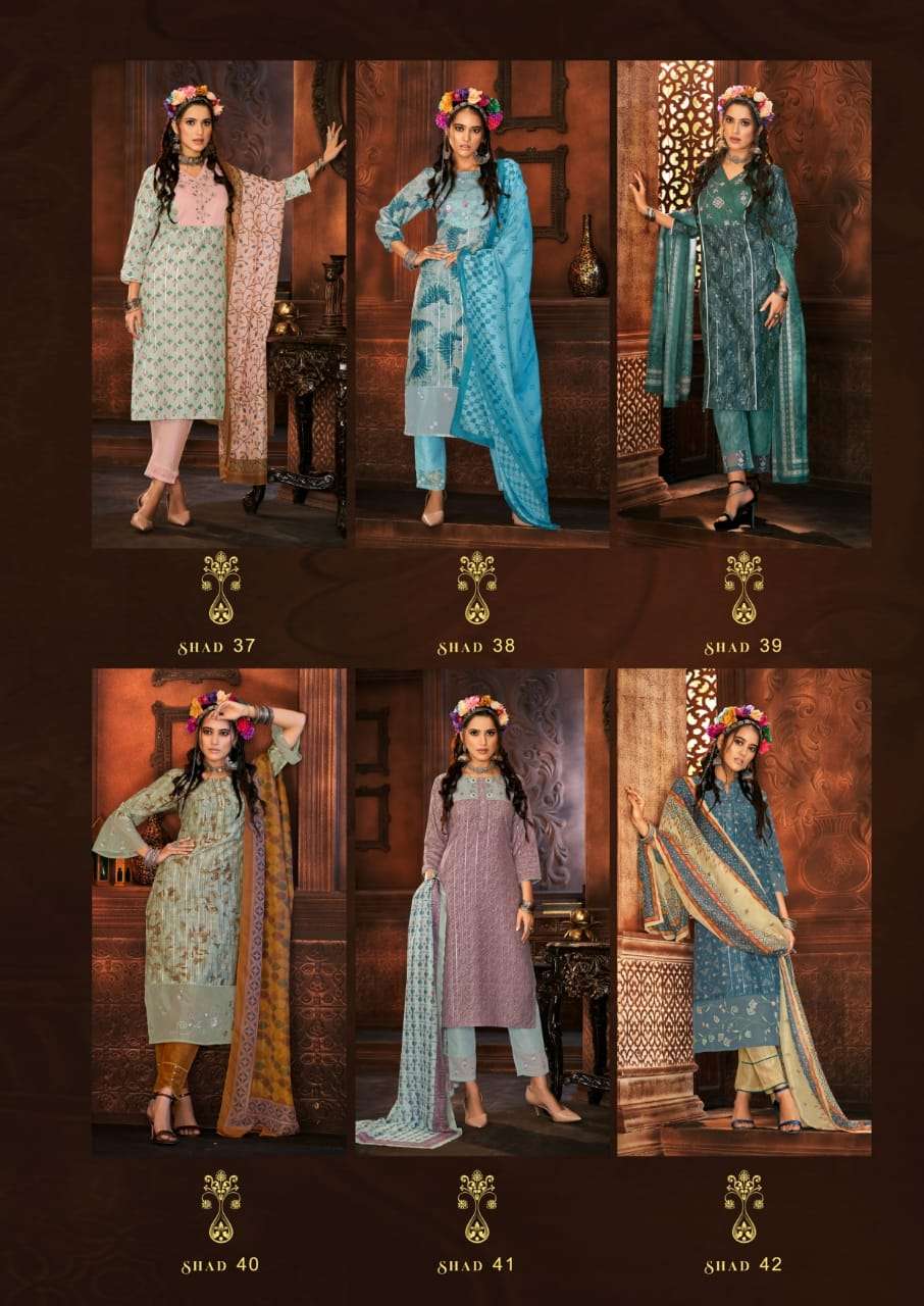 Shichi  Adaa catalog  Polyester Kurti Bottom and Dupatta 