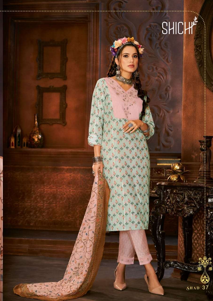 Shichi  Adaa catalog  Polyester Kurti Bottom and Dupatta 