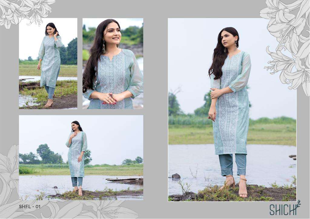 Shichi Falak Catalog Straight Cut Kurti with Pant
