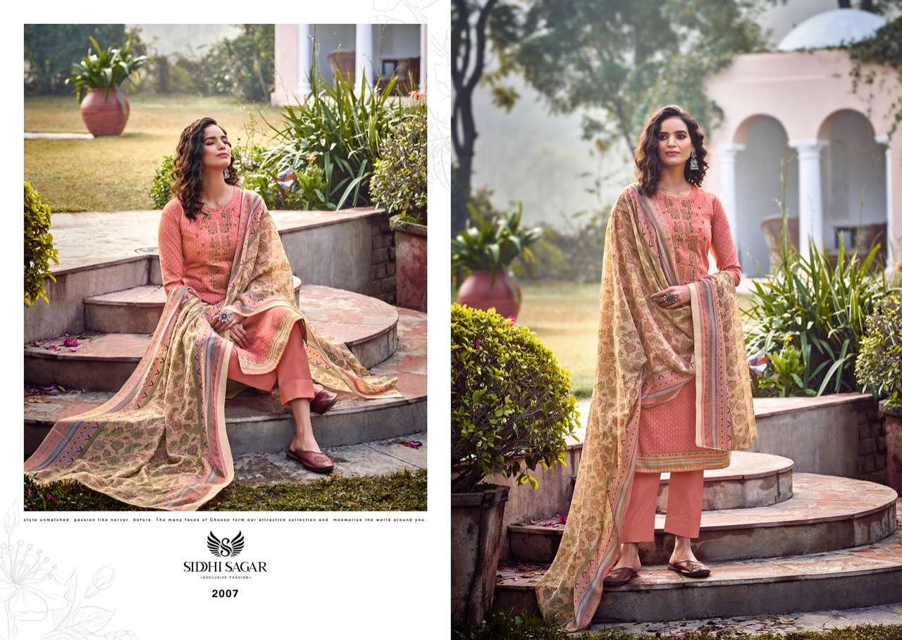 Siddhi Sagar Marwa Catalog Fancy Wear Cotton Unstitched  Dress Materials