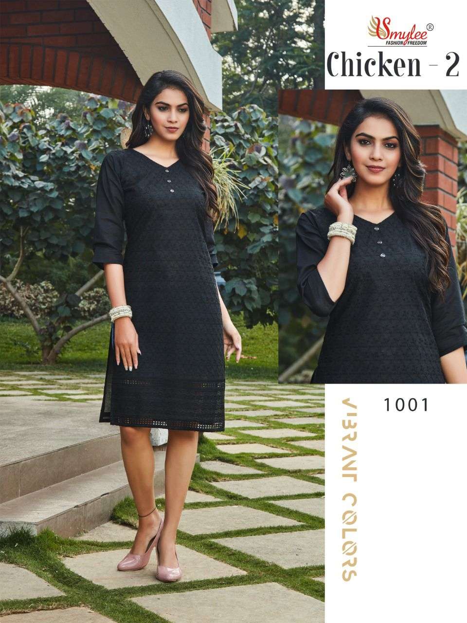 Smylee Chicken Vol 2 Catalog Daily Wear Cotton Chicken Work Kurtis