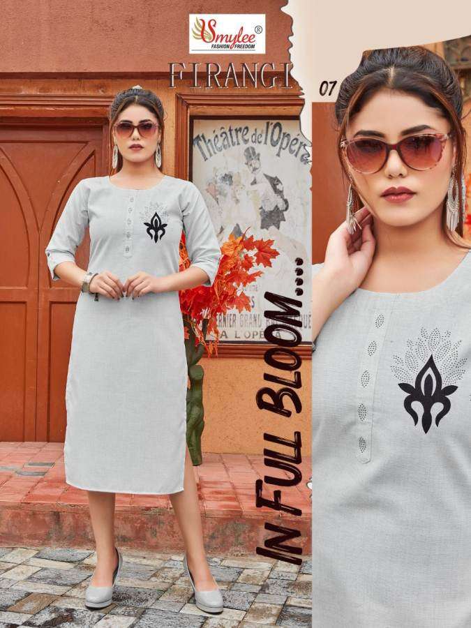 Smylee Firangi Catalog Designer Rayon Kurtis