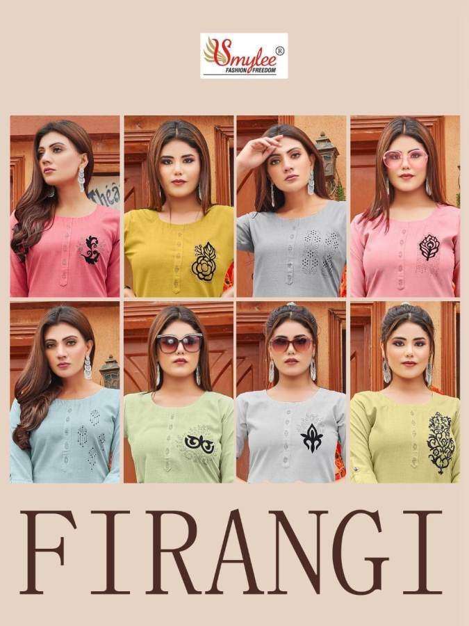 Smylee Firangi Catalog Designer Rayon Kurtis